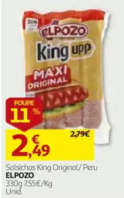 Auchan Salsichas king original / peru elpozo promoção