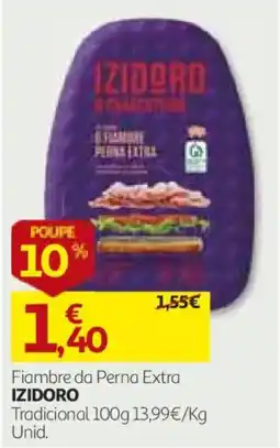 Auchan Fiambre da Perna Extra Izidoro promoção
