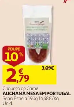 Auchan Chouriço de carne auchan promoção