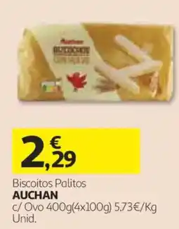 Auchan Biscoitos Palitos Auchan promoção