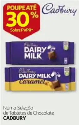 Auchan cadbury numa seleção de tabletes de chocolate promoção