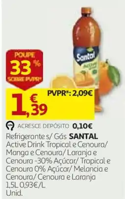 Auchan Refrigerante s/ Gás Santal promoção