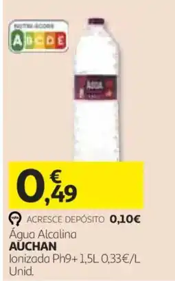 Auchan Água Alcalina Auchan promoção