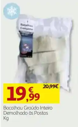 Auchan Bacalhau Graúdo Inteiro promoção