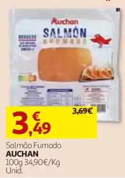 Auchan Salmão Fumado Auchan promoção