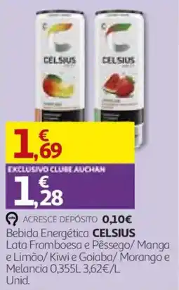 Auchan Bebida Energética Celsius promoção