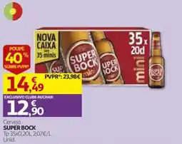 Auchan Cerveja super bock promoção