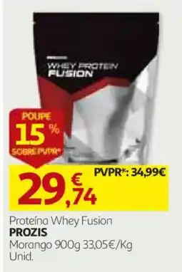 Auchan Proteína Whey Fusion Prozis promoção