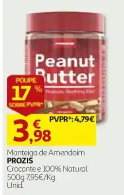 Auchan Manteiga de Amendoim Prozis promoção