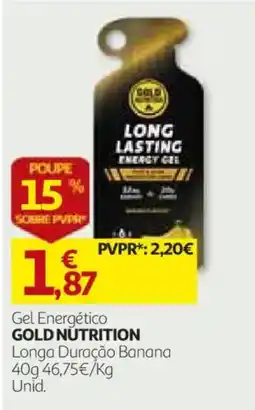 Auchan Gel Energético Gold Nutrition promoção