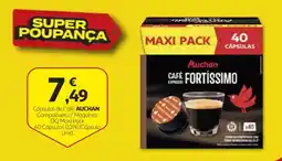 Auchan Cápsulas de Café Auchan promoção