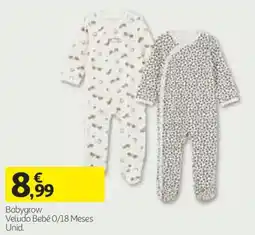 Auchan Babygrow Veludo Bebé promoção
