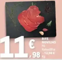 E.Leclerc Bife novilho pá rabadilha promoção