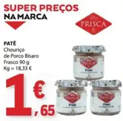 E.Leclerc Patê chouriço de porco bisaro prisca promoção