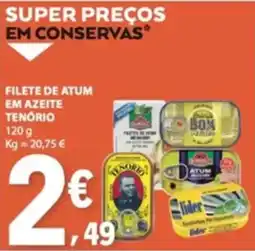 E.Leclerc filete de atum em azeite tenório promoção