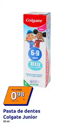 Action Pasta de dentes Colgate Junior promoção