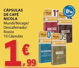 E.Leclerc Cápsulas de café nicola promoção