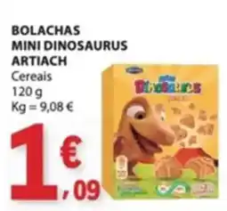 E.Leclerc Bolachas mini dinossauros artiach promoção