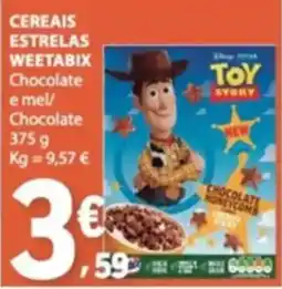 E.Leclerc Cereais estrelas weetabix chocolate e mel promoção