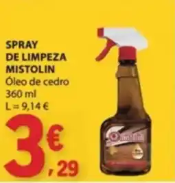 E.Leclerc spray de limpeza mistolin promoção