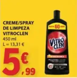E.Leclerc Creme/spray de limpeza vitrocien promoção