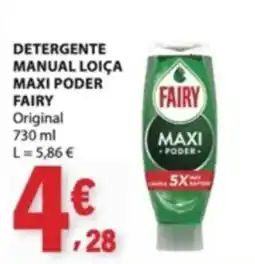 E.Leclerc detergente manual loiça maxi poder fairy promoção