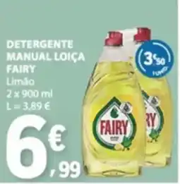 E.Leclerc Detergente manual loiça fairy limão promoção
