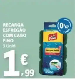 E.Leclerc Recarga esfregão com cabo fino fino promoção