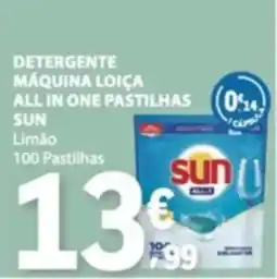 E.Leclerc Detergente máquina loiça all in one pastilhas sun limão promoção