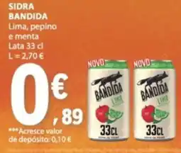 E.Leclerc Sidra bandida lima, pepino e menta promoção
