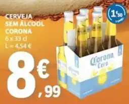 E.Leclerc Cerveja sem álcool corona promoção