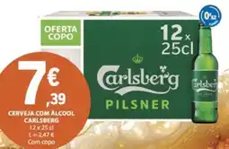 E.Leclerc Cerveja com álcool carlsberg promoção
