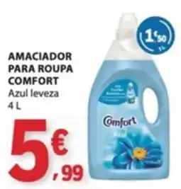 E.Leclerc Amacidor para roupa comfort azul leveza promoção