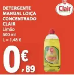 E.Leclerc Detergente manual loiça concentrado clair limão promoção