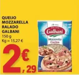 E.Leclerc Queijo mozzarella ralado galbani promoção