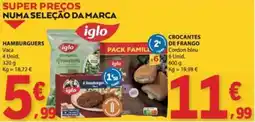 E.Leclerc Hamburguers iglo Vaca promoção