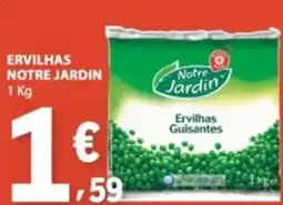 E.Leclerc ervilhas notre jardin promoção