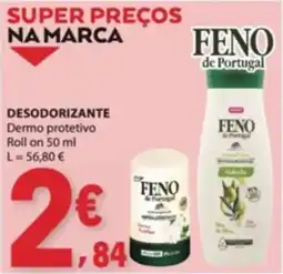 E.Leclerc desodorante feno de portugal dermo protetivo roll on promoção