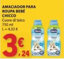E.Leclerc amaciador para roupa bebé chicco promoção