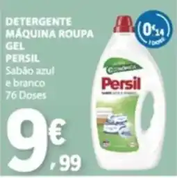 E.Leclerc Detergente máquina roupa gel persil sabão azul e branco promoção