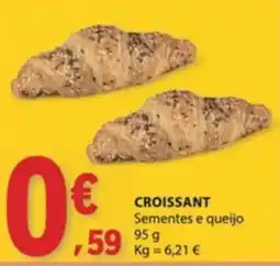 E.Leclerc Croissant Sementes e queijo promoção
