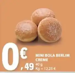 E.Leclerc mini bola berlim creme promoção