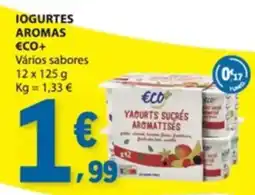 E.Leclerc Iogurtes aromas eco+ promoção