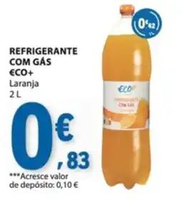 E.Leclerc Refrigerante com gás eco+ laranja promoção