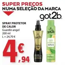 E.Leclerc spray protetor de calor guardin angel got2b promoção