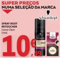 E.Leclerc spray root retoucher louro claro unid. schwarzkopf promoção