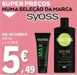 E.Leclerc gel de cabelo syoss promoção
