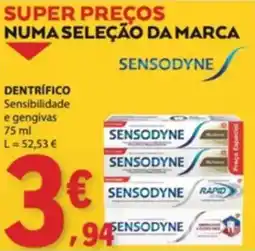 E.Leclerc Dentífrico sensibilidade e gengivas sensodyne promoção