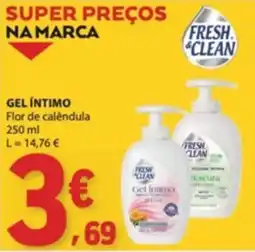 E.Leclerc fresh clean gel íntimo flor de calêndula promoção