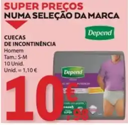E.Leclerc Cuecas de incontinência depend homem promoção